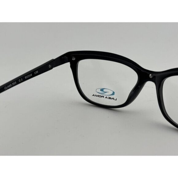 LINEA ROMA - CLASS 353 Black Textured C.1 51-16-135 Plastic Glasses Frames - Picture 6 of 7